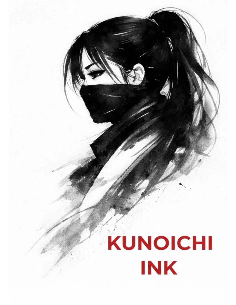 kunoichi tattoo design japanese ninja woman